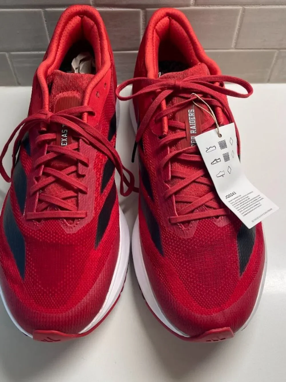 Unisex adidas Size 11/12 Red Texas Tech Red Raiders Adizero Sl2 Running Shoes